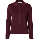 Gebreide Polo - Metallic - Lange Mouwen - Slim Fit