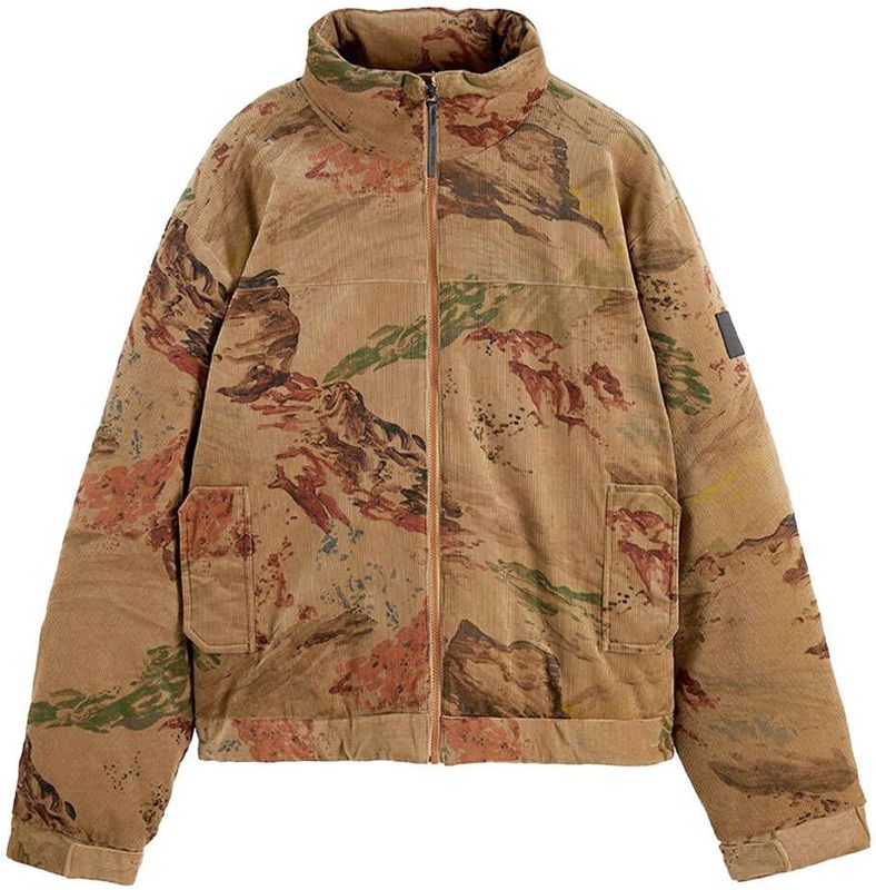 Scotch & Soda Mountain Print Corduroy Doudoune