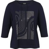 Via Appia Due - Gebreide Trui - Blauw - Dames