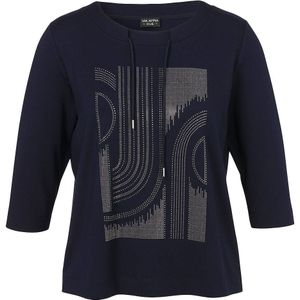 Via Appia Due - Gebreide Trui - Blauw - Dames