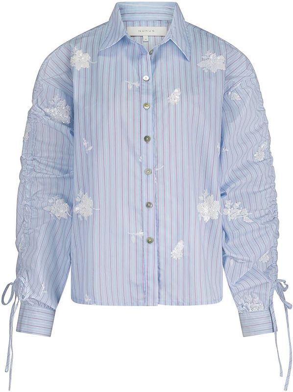 Nukus Blouse lange mouw NKS02101 ROSA Licht blauw