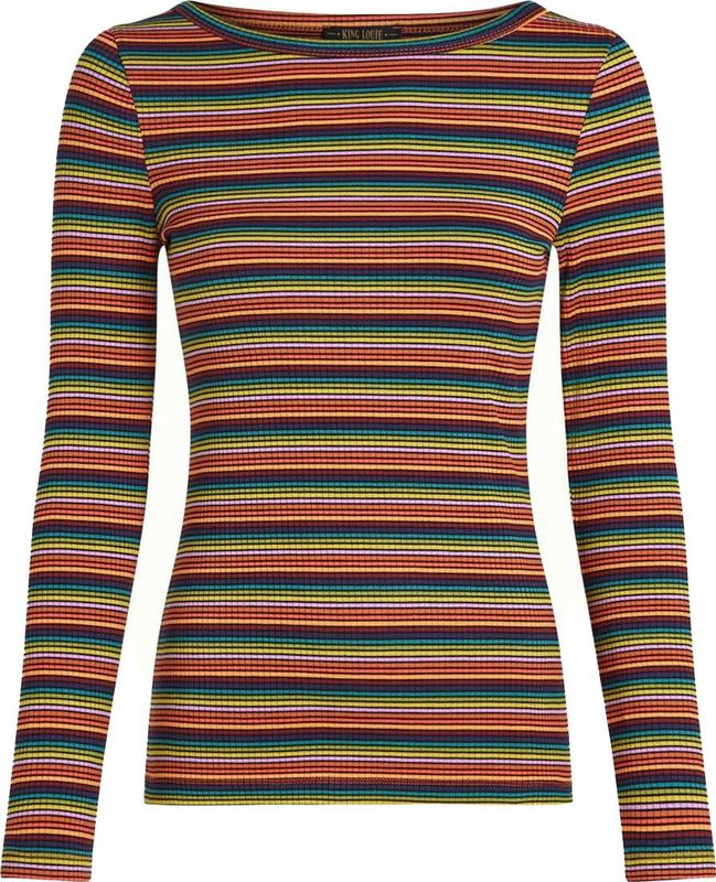 King Louie - Top lange mouw 10114 - Donker bruin - Longsleeves