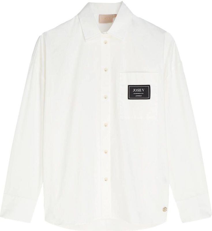 Josh V - Berdina - Blouse - Off White - Boyfriend Fit