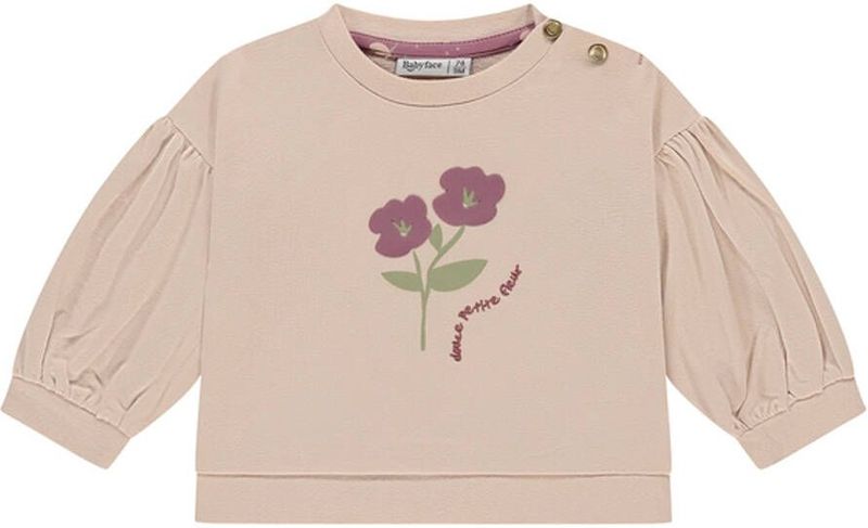 Babyface - Sweater - Effen Kleur - Katoen - Lange Wijde Mouwen