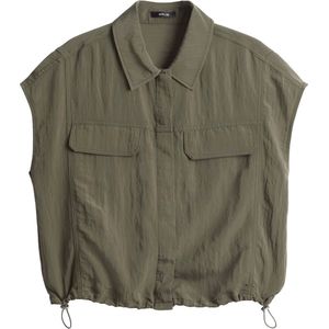 Opus Top korte mouw 10418013194317 Khaki