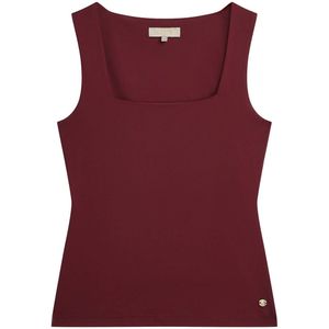Josh V - Linde Top - Diep Rood - Polyester