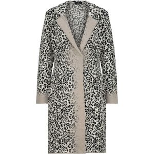 monari Gebreid vest  grijs / zwart / wit