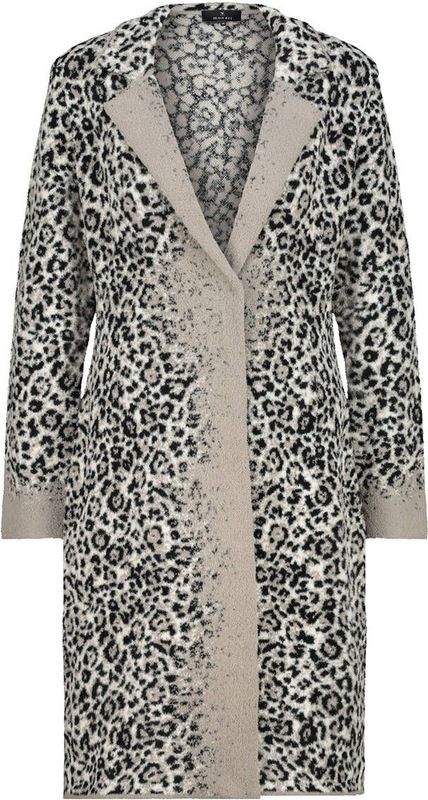 monari Gebreid vest  grijs / zwart / wit