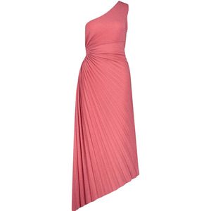 Vera Mont - Avondjurk - Roze - Gemaakt van Glinsterend Premium Jersey - Asymmetrisch Design