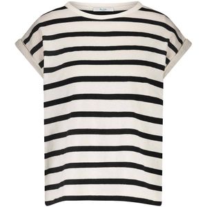 By-Bar Amsterdam - Top - Zwart - Korte Mouw - 25511023 TOBI