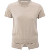 YAYA Top korte mouw 01-000484-508 Licht beige