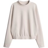 Sweatshirt met geribde opstaande kraag, model 'Gulitta'