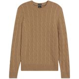 Boss - H-Hetico - Trui - Beige - Ronde Hals
