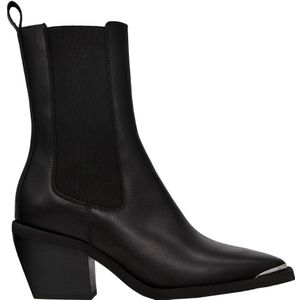 Nubikk - Middenlaars 21084000-10L - Zwart - Leer