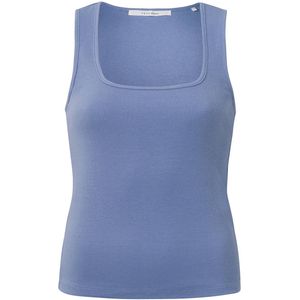 YAYA Top zonder mouw 01-729023-404 Midden blauw