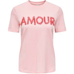 Only T-shirt 15324070 Roze