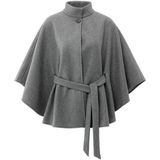 YAYA - Cape 03-521004-510 - Poncho - Midden grijs