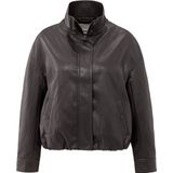 YAYA - 02-009060-509 - Leren Jasje - Midden Grijs