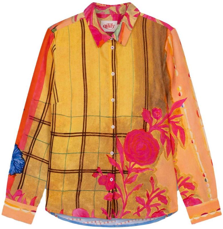 Oilily Blouse lange mouw F25WBL5091 BREGJE Geel