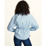 Pom Amsterdam Blouse lange mouw SP7955 Licht blauw