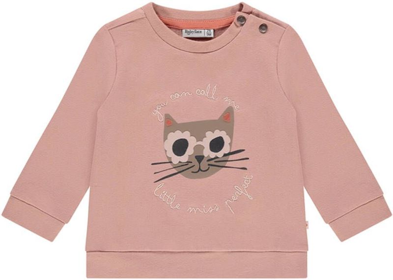 Babyface - Sweater - Oud Rose - Meisjes - Maat 74