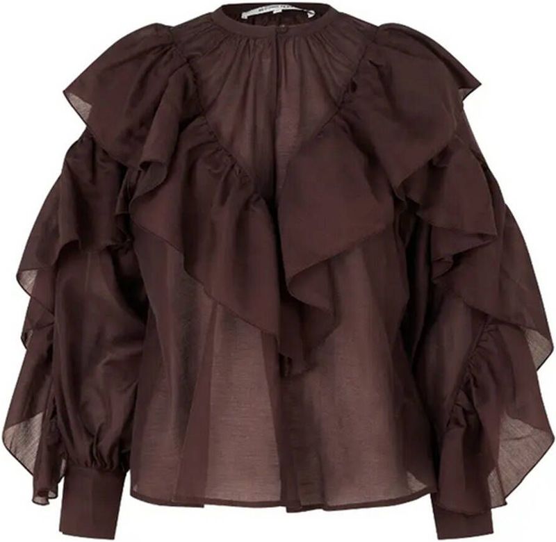 SECOND FEMALE Blouse  donkerbruin