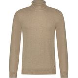 Dex - Rollneck Pullover - Zand - Uni Kleur