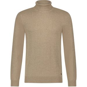 Dex - Rollneck Pullover - Zand - Uni Kleur