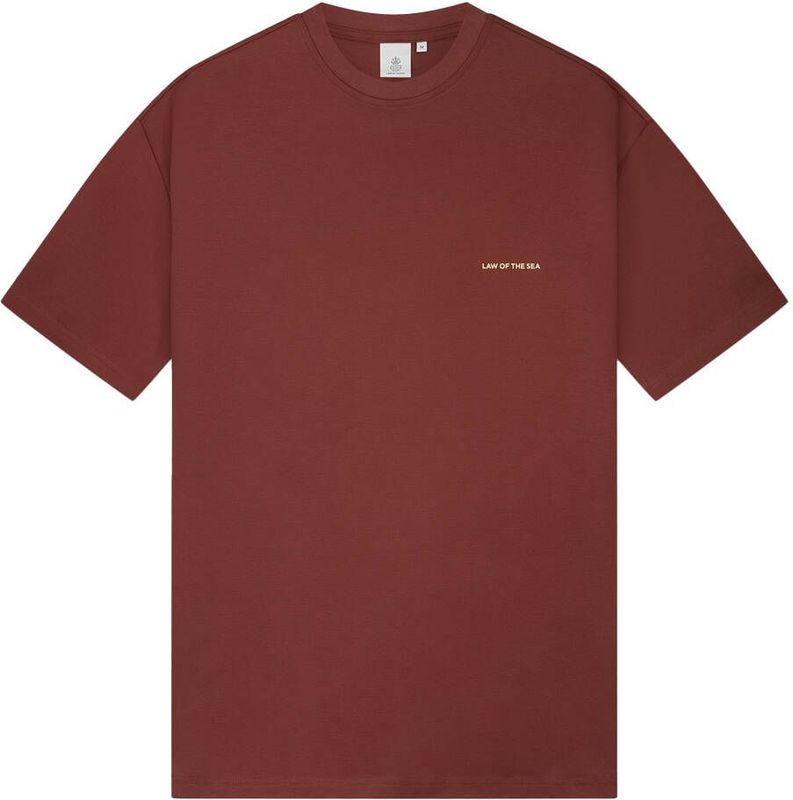 Law of the sea - LAW-10262 - T-shirt - Donker bruin - Korte Mouw