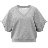 YAYA Top korte mouw 01-109091-508 Midden grijs