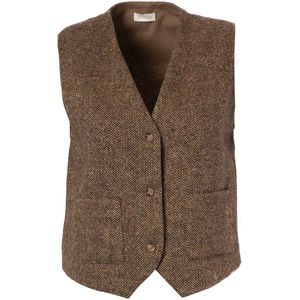 JcSophie - Gilet J1041 - Donker Bruin