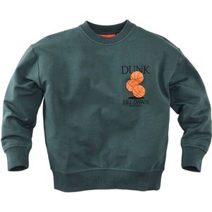 Z8 - Luka - Kids Sweater - Grijsgroen - Met Backprint