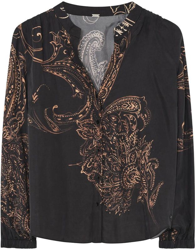 Gustav - Blouse lange mouw - Zand - 58613 Sikka