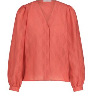 By-Bar Blouse lange mouw 24112021 ALBA Rood