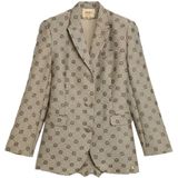 Josh V - Estrella Blazer - Donkerbruin - Lange Double-Breasted Blazer