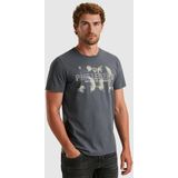 PME Legend T-shirt korte mouw PTSS2511526 Donker blauw