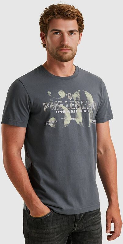 PME Legend T-shirt korte mouw PTSS2511526 Donker blauw