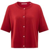YAYA - Vest 01-010112-507 - Rood - Oversized Fine Knitted Cardigan
