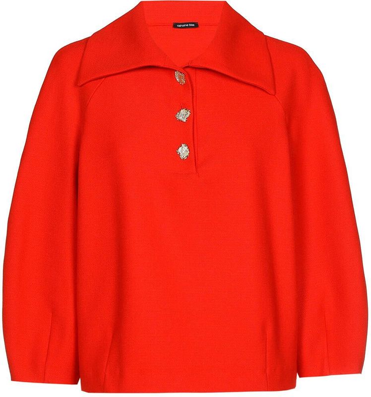 Caroline Biss - 4677 - Top - Rood - Lange Mouw