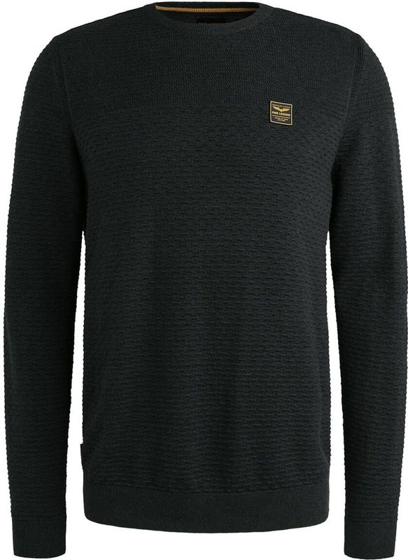 PME Legend - Trui - Blauw - Ronde Hals - Lange Mouw