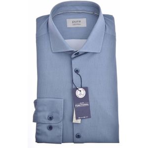 Pure - E21312-21742 - Overhemd - Donker Blauw - Lange Mouw