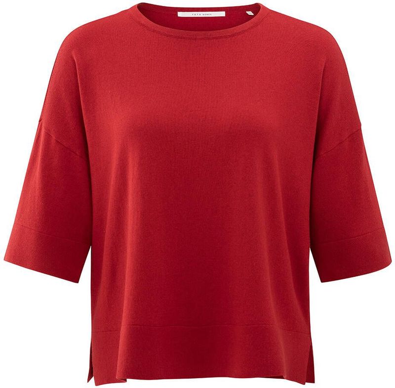 Yaya - Dames T-shirt - Effen - Ronde Halslijn - Oversized Pasvorm