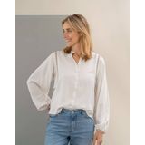 Zusss Blouse lange mouw 0304-043-7048 Zand