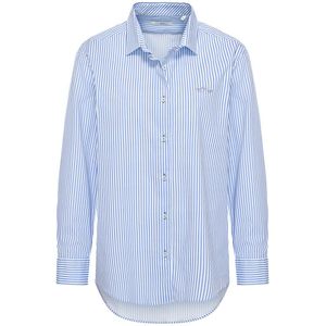 HV Polo Blouse lange mouw 0404103751 Isabella Licht blauw