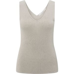 YAYA Top zonder mouw 01-000480-507 Bruin