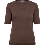 Co'Couture - Top korte mouw 33166 - Bruin