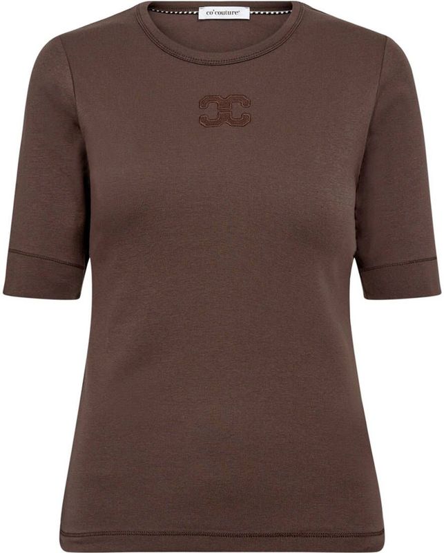 Co'Couture - Top korte mouw 33166 - Bruin