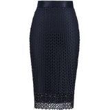 Joseph Ribkoff - Kokerrok - Donkerblauw - Polyester mix