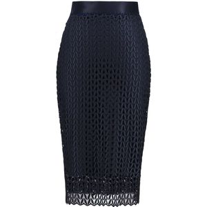 Joseph Ribkoff - Kokerrok - Donkerblauw - Polyester mix