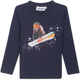 Someone - T-shirt lange mouw - Donker Blauw - SB03.252.58350